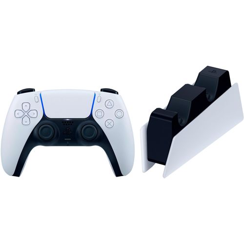 PLAYSTATION 5 PlayStation 5-Controller "DualSense Controller + DualSense-Ladestation", weiß, B:16cm H:6,6cm T:10,6cm, Spielecontroller