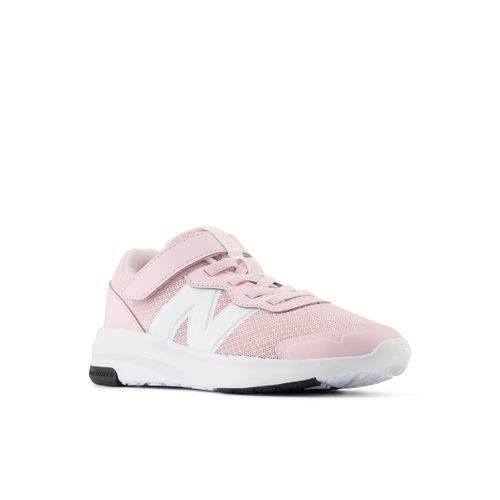 Laufschuh NEW BALANCE "578", Kinder, Gr. 34,5, weiß (rose sugar, weiß), Synthetik, Schuhe Laufschuh, für Kinder
