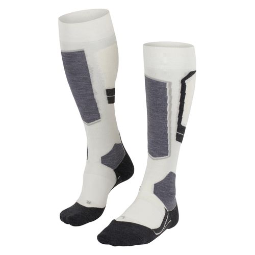 Skistrümpfe FALKE "SK4 Advanced", Damen, Gr. 37-38, off, weiß, Materialmix, normal, Socken, wärmend, hohe Feuchtigkeitsaufnahme, schnell trocknend