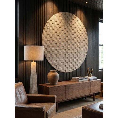 Flachgewebe-Teppich Schachbrett Beige 80x80 cm Schachbrett