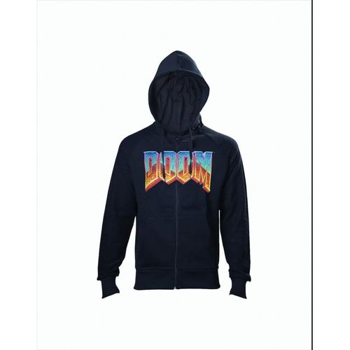 Bioworld DOOM Hoodie Vintage Logo S schwarz