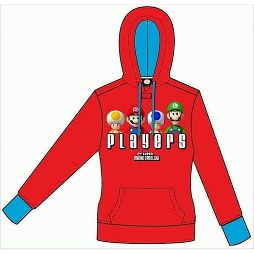Bioworld Super Mario Bros. Charaktere Hoodie XS Rot