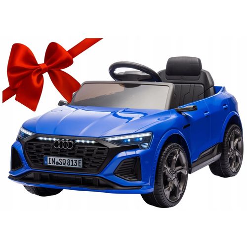 Ekspand | Elektroauto Audi SQ8 - Blau - Mit Fernbedienung - EVA-Räder - Sicherheitsgurt