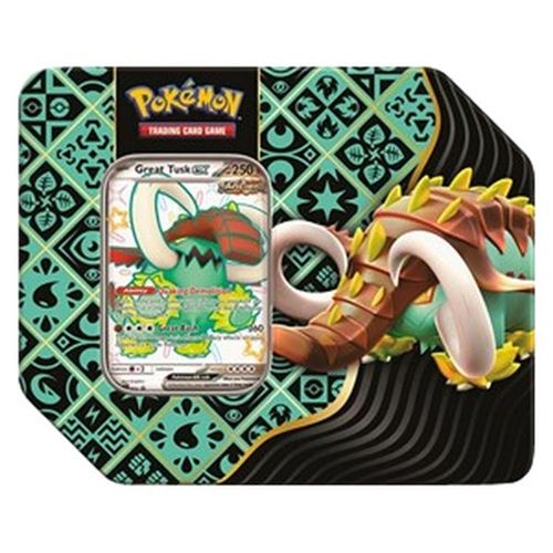 Pokemon Paldean Fates: Great Tusk ex Tin