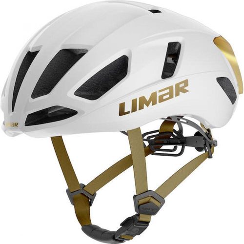 Limar Air Atlas W&B Ice White Gold L Weiß/Gold - aerodynamischer Rennradhelm ...