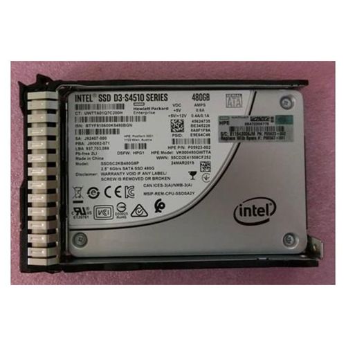 HP Enterprise 480 GB SATA 2,5 Zoll RI SC SSD mit digital signierter Firmware, P08567-001