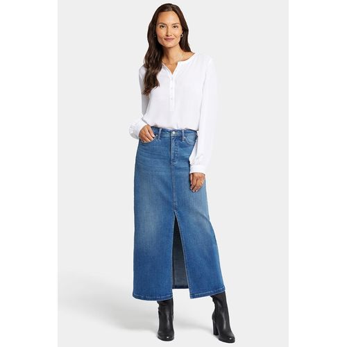 Hoge Taille Lange Rok Met Midden Voor Splitsing