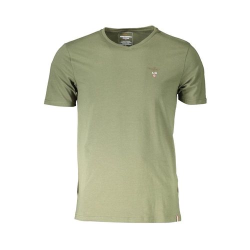 Aeronautica Militare Groene Katoenen Heren T-Shirt