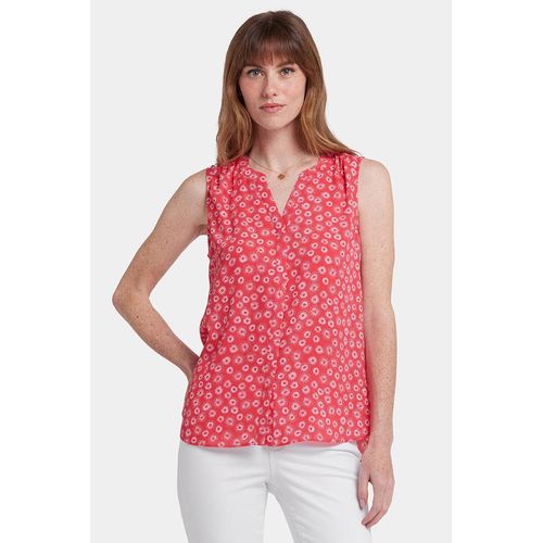 Mouwloze Pintuck Blouse