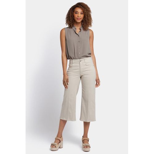 Brigitte Wijde Benen Capri Jeans Met Hoge Taille