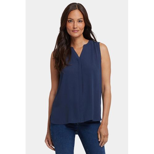 Mouwloze Pintuck Blouse
