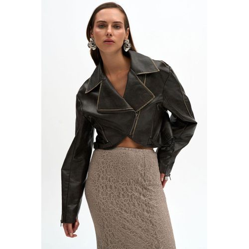 Carnas Faux Leather Jas