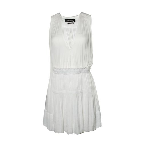 Isabel Marant, Witte transparante jurk met ruffles