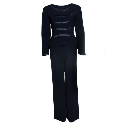 Thierry Mugler, marineblauwe pak