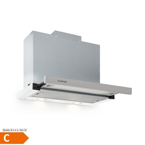 Mariana 60 Flachschirmhaube 500 m³/h Abluft LED weiß