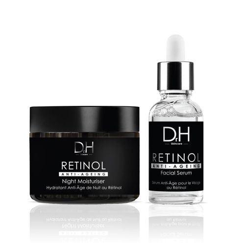 Dr H Retinol Anti-Aging Nachtvochtcrème 60ml + Anti-Aging Retinol Gezichtsserum 30ml