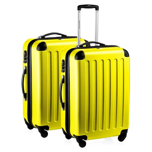Koffer-Set, 164 Liters, Gelb/Gelb