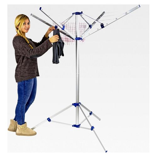 Mobile Wäschespinne Nizza – Klappbare Wäschespinne für Garten, Terrasse und Balkon