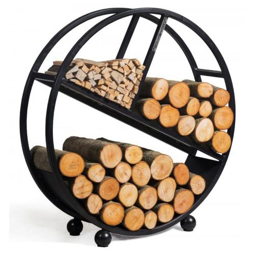Feuerschale Viking 80 x 36 x 80 cm Naturstahl Schwarz
