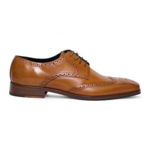 Antique Rogue Heren Bruine Leren Oxford Derby Brogue - Luca
