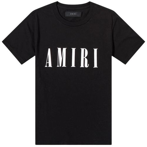 Amiri groot merklogo zwart T-shirt