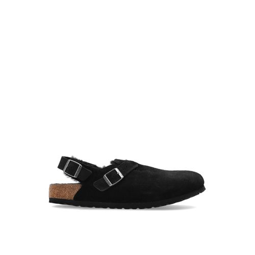 Tokio Shearling Suede Mules