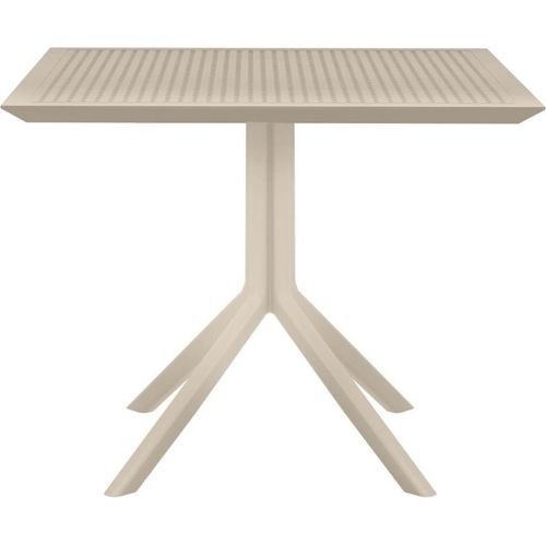 Tisch 80x80cm - Bisto-Tisch - Witterungsbeständiges Polypropylen, UV-beständig | Farbe: Taupe
