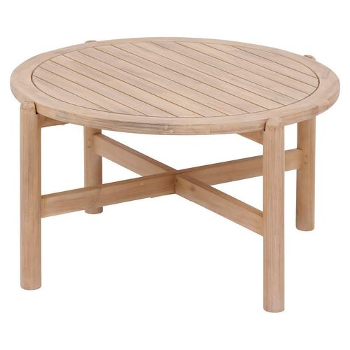 Kaffeetisch aus Akazienholz, für den Garten, Ø 80 cm