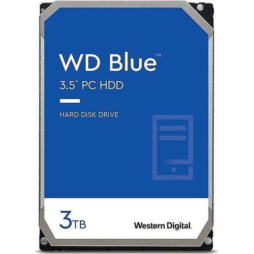 Western Digital Blue , 3 TB, 5400 RPM, 256 MB, 3.5", SATA