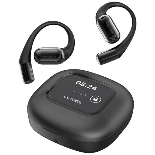 4smarts Open-Ear Bluetooth Kopfhrer SkyBuds AI Screen,schwarz
