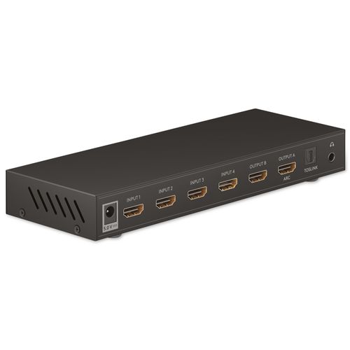 Goobay 58478, HDMI, 206 mm, 75 mm, 26 mm, 380 g
