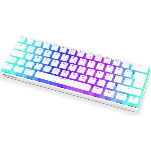 ENDORFY Thock Compact Tastatur RF kabellos + USB QWERTZ Deutsch Weiß (EY5D004)