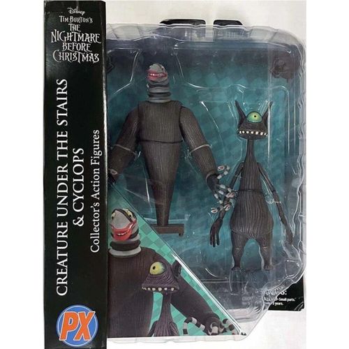 Diamond Select Nightmare Before Christmas - 2 Creature Packs -- Kreatur unter der Treppe & Zyklop 18 cm