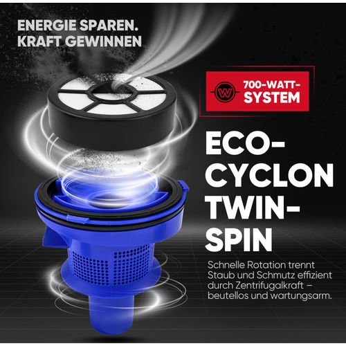 Clatronic® Staubsauger Beutellos | Beutelloser Staubsauger 700W | Bodenstaubsauger | Staubsauger inkl. Bürsten-/Fugendüse | BS 1308 blau