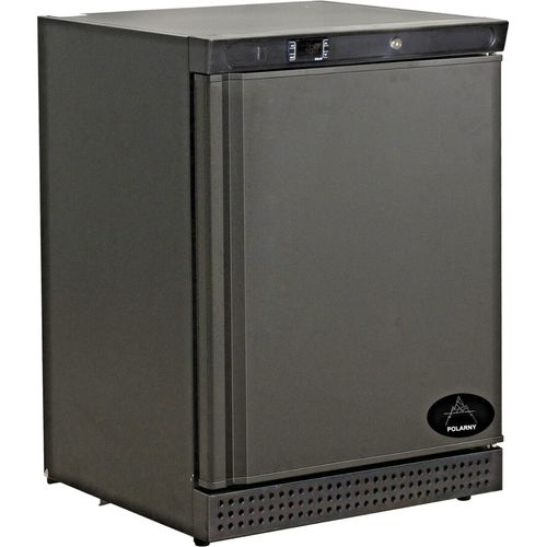 Gastro Kühlschrank | Lagerkühlschrank | Gewerbekühlschrank | 1 Tür | Schwarz | 129 Liter | +2 bis +8 °C
