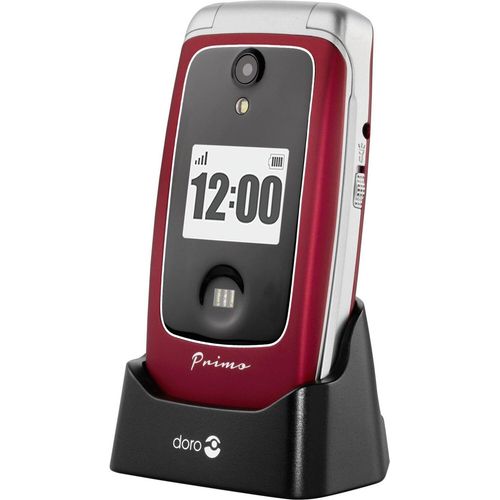 Doro Primo 418, Klapphandy, 7,11 cm (2.8"), 3 MP, Bluetooth, 1000 mAh, Rot