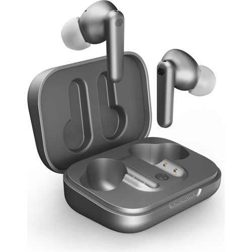 urbanista London titanium In-Ear Kopfhörer mit Ladebox kabellos Kopfhörer grau