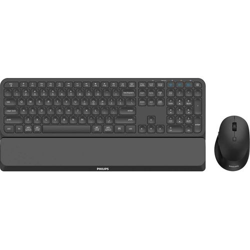 Philips 6000 series SPT6607B/21, Volle Größe (100%), Kabellos, RF Wireless + Bluetooth, Schwarz, Maus enthalten