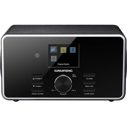 Grundig DTR 4500 BT DAB BLACK, 7 W, FM, LCD, 3,5 mm, 150 mm, 122 mm