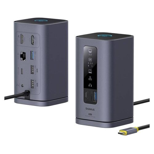 Baseus Spacemate, USB Typ-C, 100 W, Grün, 4K Ultra HD, 60 Hz, 3.5mm, HDMI, RJ-45, USB 2.0 Type-A, USB 3.2 Gen 1 (3.1 Gen 1) Type-A, USB 3.2 Gen 1 (3.1 Gen 1)...