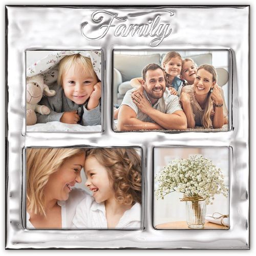 ZEP B78920 Dynasty Familienfotorahmen 30x30 cm 2x 10x10 2x 10x15 Silber