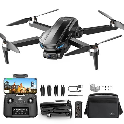 DEERC EIS 4K Kamera Drohne mit 2 Achsen Gimbal für Erwachsene, D65 RC Drohnen unter 249g, GPS Follow Me