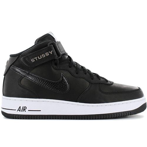 Nike Air Force 1 Mid Stussy Black White - EU: 44