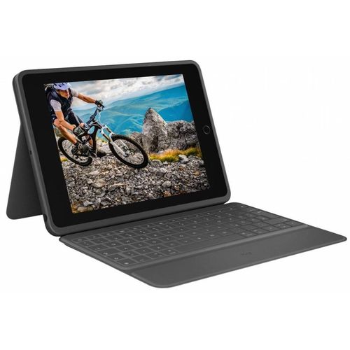 Logitech Rugged Folio, QWERTZ, Deutsch, 1,8 cm, 1,2 mm, Apple, iPad (7. Generation) iPad (8. Generation) iPad (9. Generation) iPad (10. Generation) iPad (A16)