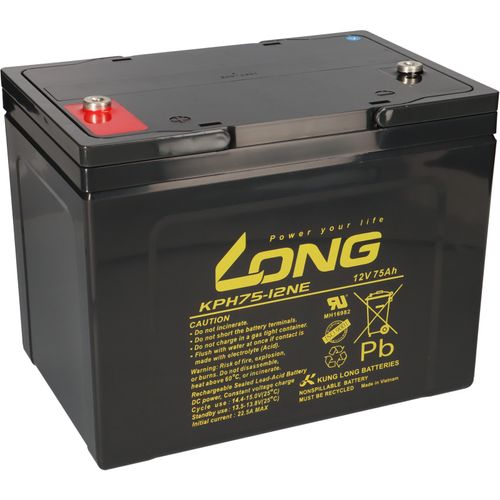 Kung Long Akku 12V 75Ah KPH75-12NE M6 AGM Blei wartungsfrei