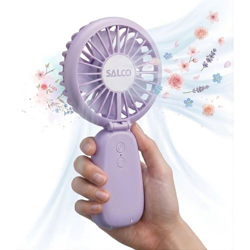Mini USB-Ventilator SALCO "SMF-20rs", rosa, B:9cm H:16,5cm T:3cm, Ventilatoren