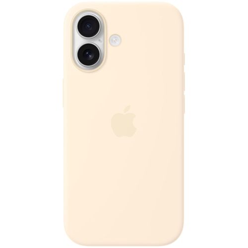 APPLE Smartphone-Hülle "iPhone 17 Silikon Case mit MagSafe", beige (vanille), Smartphones, Hüllen