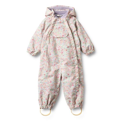 Stoffhose WHEAT "WHEAT Outdooranzug Olly Tech", Mädchen, Gr. 74, bunt (cool sky flowers), 100% Polyester (Recycelt), normal, Hosen Stoffhose