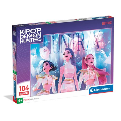 Puzzle CLEMENTONI "KPop Demon Hunters", bunt, Puzzles, KinderB:48,5cm H:33,5cm, Pappe, Motiv, Made in Europe, B:48,5cm H:33,5cm