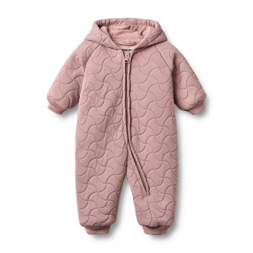 Jumpsuit WHEAT "WHEAT Thermoanzug Kuscheln", Mädchen, Gr. 86, rosa (warm rose), 100% Polyester (Recycelt), unifarben, normal, Overalls Jumpsuit